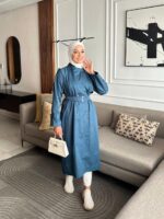 TRENCH COAT TURQUOISE – Image 2