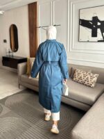 TRENCH COAT TURQUOISE – Image 3