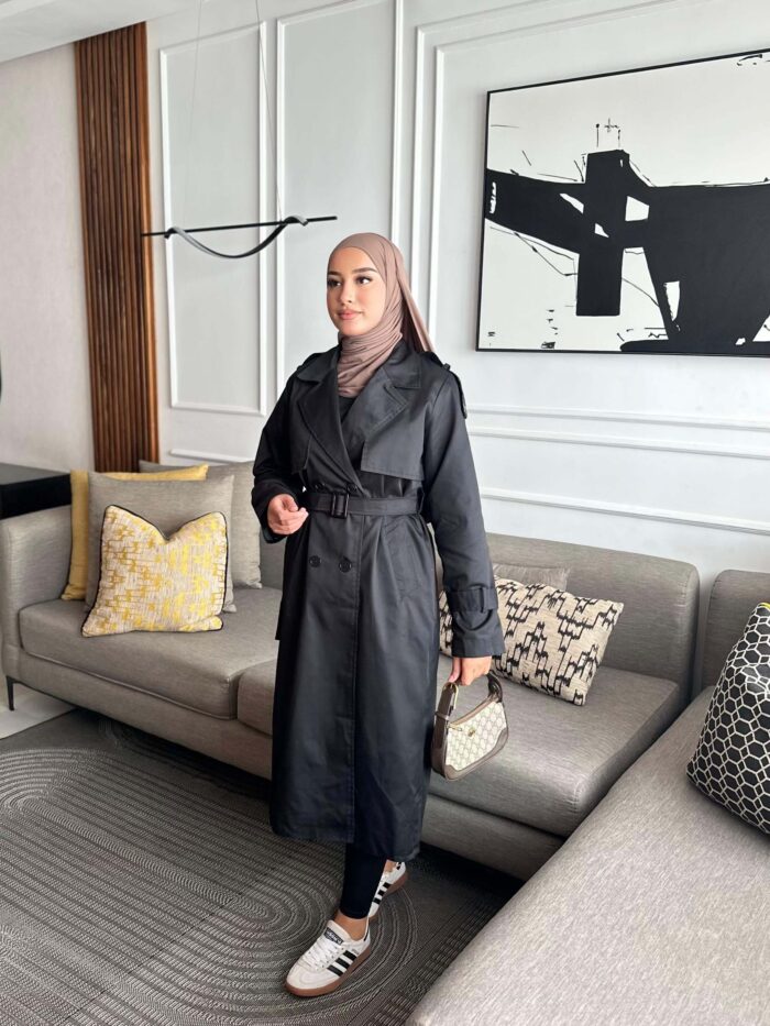 Trench coat Noir - Image 3