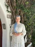 ROBE BLANCHE IMPRIMÉ
