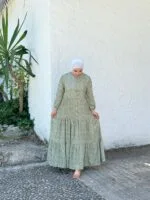 ROBE VERT IMPRIMÉ - Image 2