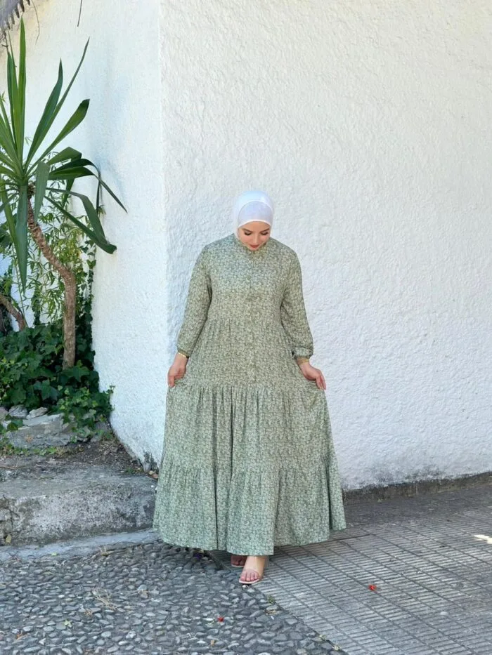 ROBE VERT IMPRIMÉ - Image 2