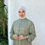 ROBE VERT IMPRIMÉ