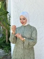 ROBE VERT IMPRIMÉ - Image 3