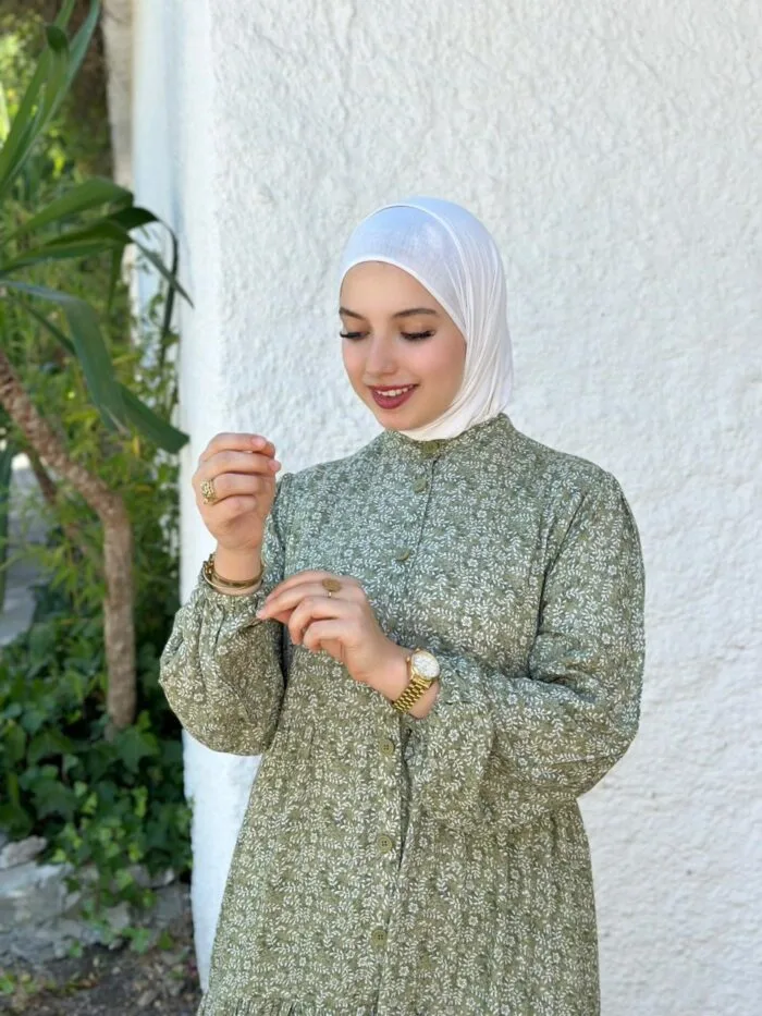 ROBE VERT IMPRIMÉ - Image 3