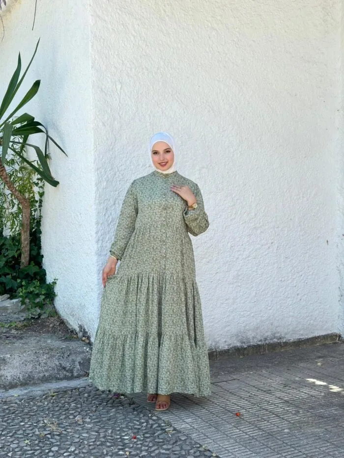 ROBE VERT IMPRIMÉ - Image 4