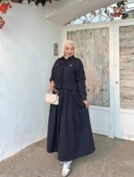 ENSEMBLE/JUPE BLEU MARINE