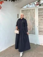 ENSEMBLE/JUPE BLEU MARINE