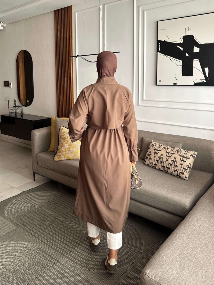 Trench coat marron - Image 3