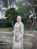 Manteau Cachemire Beige - Image 4