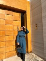 Trench Bleu Pétrole